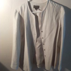 Sigrid Olson Cream Silk Jacket